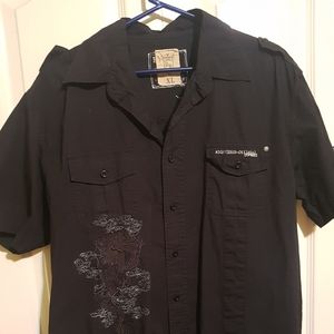 Short sleeve casual dress shirt